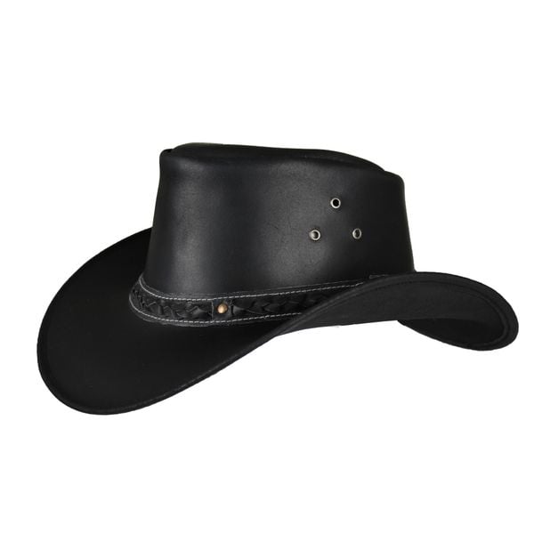 Kapelusz wiejski Horka Denver. Czarne kapelusze damskie HORKA, bez wzorów, ze skóry, sportowe. Za 218.00 zł.