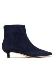 LAUREN RALPH LAUREN Botki 802P15722004 Granatowy. Niebieskie botki damskie Lauren Ralph Lauren, ze skóry, bez obcasa, na szpilce, bez zapięcia. Za 949.99 zł.