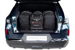 Torby Do Bagażnika Opel Grandland Phev 2024+ 4Szt Kjust. Czarne torby podróżne KJUST, bez wzorów, z kauczuku. Za 1,250.00 zł.