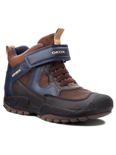 Geox Śniegowce J N.Savage B.B Abx A J841WA 011BC C0947 D Brązowy. Brązowe buty zimowe chłopięce Geox, ze skóry, bez zapięcia. Za 239.99 zł.