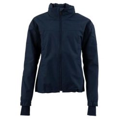 Kurtka jeździecka z pełnym zamkiem BR Equitation Essentials. Niebieskie kurtki damskie BR, m, bez wzorów, ze skóry, bez kaptura. Za 381.50 zł.