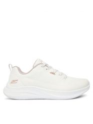 Skechers Sneakersy Bobs Moda Flex 117730/WHT Biały. Białe obuwie sportowe damskie Skechers, z materiału, bez zapięcia. Za 244.79 zł.