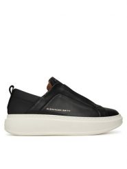 Alexander Smith Sneakersy Wembley Slip-On-ASBCWLW Czarny. Czarne obuwie sportowe damskie Alexander Smith, ze skóry, bez zapięcia. Za 699.99 zł.