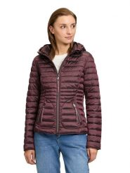 CARTOON Kurtka pikowana w kolorze bordowym rozmiar: 40. Czerwone kurtki damskie Cartoon, bez wzorów, bez kaptura. Za 120.45 zł.