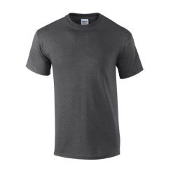 Ultra Bawełniana Koszulka Unisex Dla Dorosłych. Szare bluzki damskie GILDAN, xl, bez wzorów, z bawełny, sportowe, bez kołnierzyka, bez ramiączek. Za 34.99 zł.