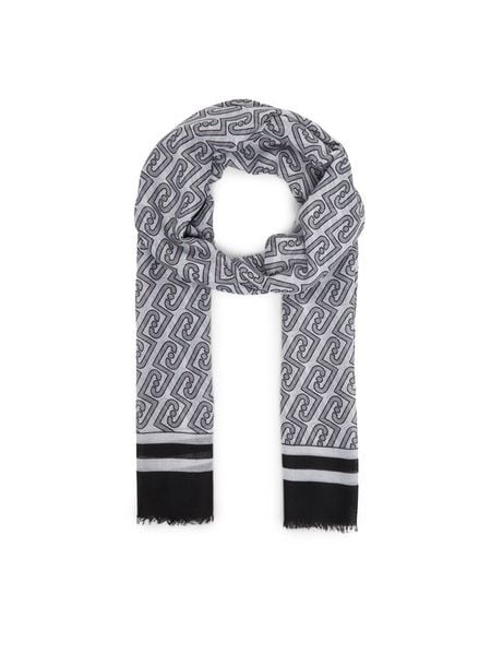 Liu Jo Szal 2A6039 T2745 Czarny. Czarne szaliki damskie Liu Jo, bez wzorów, z poliesteru. Za 169.99 zł.