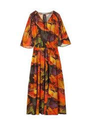 TATUUM Sukienka ze wzorem rozmiar: 44. Sukienki damskie TATUUM, bez wzorów, z wiskozy, bez ramiączek. Za 184.02 zł.