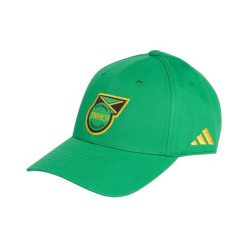 Czapka baseballowa Jamajka Coupe du Monde 2026. Zielone czapki damskie Adidas, bez wzorów, z bawełny. Za 176.14 zł.