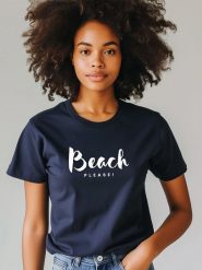 WOOOP Koszulka w kolorze granatowym rozmiar: S. Niebieskie koszulki damskie Wooop, s, bez wzorów, z bawełny, bez kołnierzyka, bez ramiączek. Za 56.99 zł.