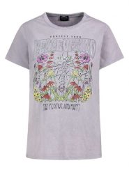 Sublevel Koszulka w kolorze fioletowym rozmiar: M. Różowe koszulki damskie Sublevel, m, bez wzorów, bez kołnierzyka, bez ramiączek. Za 43.99 zł.