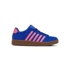 Sneakersy damskie K-swiss COURT TIEBRK II SDE na co dzień granatowe. Niebieskie obuwie sportowe damskie K-SWISS, bez zapięcia, trekkingowe. Za 189.00 zł.