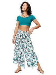 Ipanima Spodnie w kolorze turkusowo-kremowym rozmiar: 34-40. Brązowe spodnie materiałowe damskie Ipanima, bez wzorów, z materiału. Za 86.99 zł.