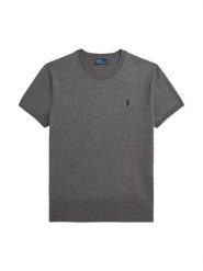Polo Ralph Lauren T-Shirt 211971872006 Szary Regular Fit. Szare t-shirty damskie Polo Ralph Lauren, l, bez wzorów, z bawełny, bez kołnierzyka. Za 769.99 zł.