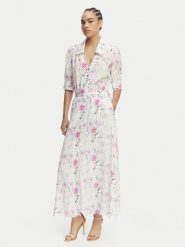 Luisa Spagnoli Sukienka koszulowa Pietanza 543224 Kremowy Regular Fit. Białe sukienki damskie Luisa Spagnoli, bez wzorów, z jedwabiu, bez ramiączek. Za 3,429.00 zł.