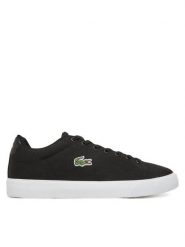 Lacoste Tenisówki 7-49CFA0004 Czarny. Czarne trampki damskie Lacoste, bez wzorów, z materiału, bez zapięcia. Za 249.99 zł.