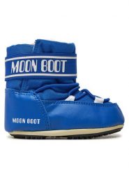 Moon Boot Śniegowce 80D3401020 Niebieski. Niebieskie kozaki dziewczęce Moon Boot, bez wzorów, ze skóry, bez obcasa, bez zapięcia. Za 399.99 zł.