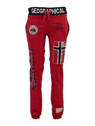 Geographical Norway Spodnie dresowe "Myer" w kolorze czerwonym rozmiar: XL. Czerwone spodnie dresowe damskie Geographical Norway, xl, bez wzorów, z dresówki. Za 96.60 zł.