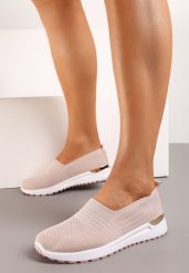 Różowe Tenisówki z Ozdobną Wstawką na Podeszwie i Elastyczną Wkładką Ixtella. Czerwone obuwie sportowe damskie Born2be, z jeansu, bez zapięcia, tenisowe. Za 49.99 zł.