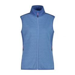 Damska kurtka bez rękawów CMP. Niebieskie kurtki damskie CMP, bez wzorów, z polaru, bez kaptura. W wyprzedaży za 209.05 zł.