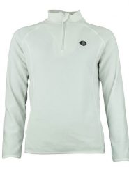 Peak Mountain Bluza polarowa "Afinor" w kolorze kremowym rozmiar: S. Brązowe bluzy damskie Peak Mountain, s, z aplikacjami, z materiału, bez kaptura. Za 87.81 zł.