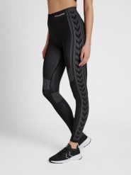 Damskie legginsy ze średnim stanem Hummel Shaping. Czarne legginsy damskie Hummel, xs, bez wzorów, z dzianiny. Za 131.00 zł.