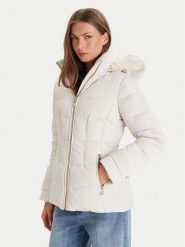 Morgan Kurtka puchowa 252-GITELA Beżowy Regular Fit. Brązowe kurtki damskie Morgan, bez wzorów, z puchu, bez kaptura. Za 769.99 zł.