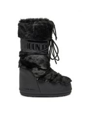 Moon Boot Śniegowce 80D1408900 Czarny. Czarne śniegowce damskie Moon Boot, ze skóry. Za 1,219.00 zł.