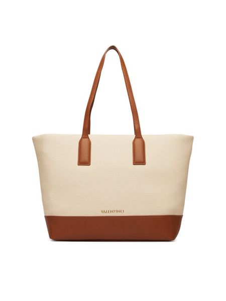 Valentino Torebka Atena Re VBS9PS01 Beżowy. Brązowe shopper bag Valentino, bez dodatków. Za 609.99 zł.