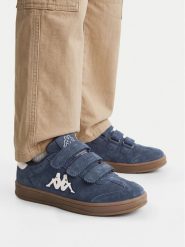 Kappa Sneakersy KAPPA-CEO-CP40-OLC-258084N(CH) Granatowy. Niebieskie buty sportowe chłopięce Kappa, ze skóry, bez zapięcia. Za 159.99 zł.