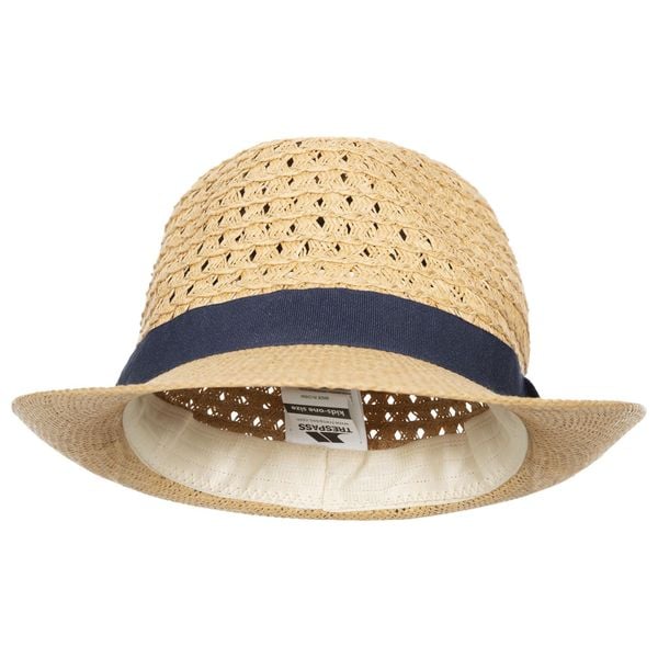 Słomkowy Kapelusz Damski / Damski Trilby. Brązowe kapelusze damskie Trespass, bez wzorów, z materiału. Za 43.99 zł.