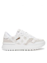 Guess Sneakersy FLPVI3 LEL12 Biały. Białe obuwie sportowe damskie Guess, ze skóry, bez zapięcia. Za 279.99 zł.