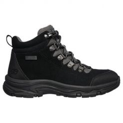 Buty trekkingowe damskie Skechers Trego EL Captian. Czarne obuwie trekkingowe damskie Skechers, z gumy, bez zapięcia. Za 319.00 zł.