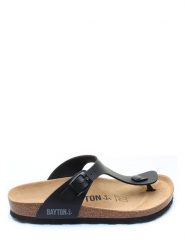 BAYTON Japonki "Mercure" w kolorze czarnym rozmiar: 39. Czarne klapki damskie Bayton, bez wzorów, z otwartym noskiem, bez obcasa, bez zapięcia. Za 118.84 zł.