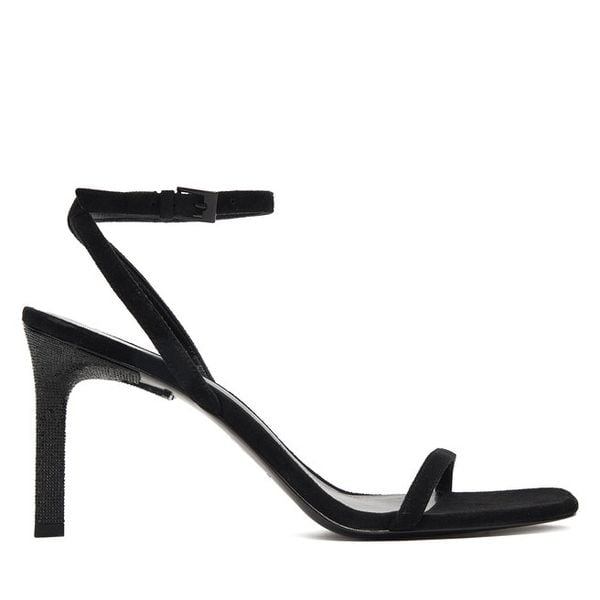 Sandały Tory Burch. Czarne sandały damskie Tory Burch, bez wzorów, bez obcasa, na szpilce, bez zapięcia. Za 1,524.99 zł.