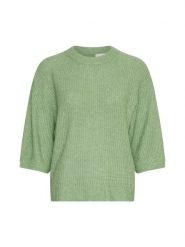 MOSS COPENHAGEN Sweter w kolorze zielonym rozmiar: S/M. Zielone swetry klasyczne damskie Moss Copenhagen, m, z poliamidu, bez kołnierzyka. Za 158.47 zł.