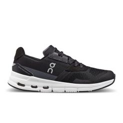 Buty do biegania damskie On Cloudrift. Czarne obuwie sportowe treningowe On, z materiału, do biegania. Za 833.00 zł.