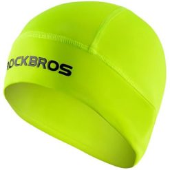 Czapka rowerowa zimowa dla dorosłych Rockbros YPP016YL. Żółte czapki damskie ROCKBROS, na zimę, bez wzorów, z materiału. Za 49.90 zł.