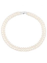 Pearline Naszyjnik z perłami w kolorze białym - dł. 40 cm rozmiar: onesize. Białe naszyjniki damskie Pearline, z perłą, srebrne. Za 404.99 zł.