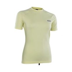 Koszulka damska ION Rashguard Lycra SS. Żółte bluzki damskie ION, bez wzorów, z lycry, sportowe, bez kołnierzyka, bez ramiączek. Za 179.00 zł.