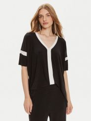 Joseph Ribkoff Bluzka 241125 Czarny Relaxed Fit. Czarne bluzki damskie Joseph Ribkoff, bez wzorów, z syntetyku, bez kołnierzyka, bez ramiączek. Za 919.99 zł.
