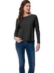 Heine Sweter w kolorze czarnym rozmiar: 40/42. Czarne swetry klasyczne damskie Heine, bez kołnierzyka. Za 100.99 zł.