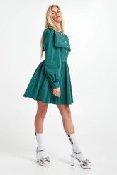 Sukienka z kołnierzykiem bebe CUSTOMMADE. Sukienki damskie Custommade, bez wzorów, bez ramiączek. W wyprzedaży za 487.60 zł.