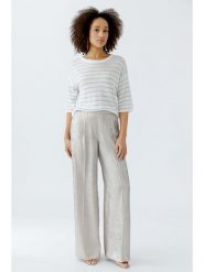 Oui Spodnie w kolorze srebrnym rozmiar: 34. Szare spodnie materiałowe damskie Oui, bez wzorów, z materiału. Za 173.99 zł.