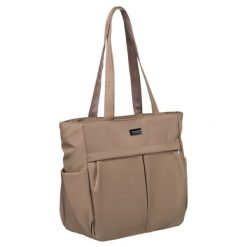 Shopperka beżowa Peterson PTN CTY-14. Brązowe shopper bag Peterson, z nylonu, na ramię, duże, bez dodatków. Za 89.99 zł.