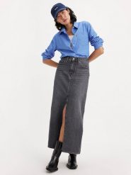 Levi's Spódnica dżinsowa w kolorze antracytowym rozmiar: W26. Czarne spódnice damskie Levi's, na co dzień, s, z aplikacjami, z bawełny, klasyczne, maxi. Za 136.45 zł.