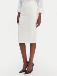 Elisabetta Franchi Spódnica ołówkowa GO-159-61E2-V360 Écru Regular Fit. Spódnice damskie Elisabetta Franchi, bez wzorów, z syntetyku. Za 1,529.00 zł.