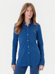 Polo Ralph Lauren Koszula 211924258024 Niebieski Slim Fit. Niebieskie koszule damskie Polo Ralph Lauren, s, bez wzorów, z bawełny, bez kołnierzyka, bez ramiączek. Za 409.99 zł.