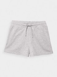 4F Spodenki dresowe damskie S. Niebieskie szorty damskie 4F, bez wzorów, z bawełny. W wyprzedaży za 29.99 zł.