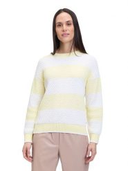 BETTY & CO Sweter w kolorze żółto-białym rozmiar: 46. Białe swetry klasyczne damskie Betty & Co, bez kołnierzyka. Za 130.99 zł.
