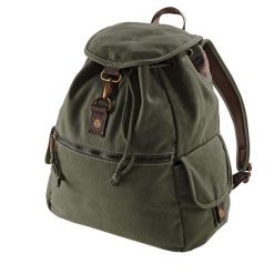 Plecak Vintage Canvas 18 Litrów. Zielone plecaki QUADRA, bez wzorów. Za 142.99 zł.